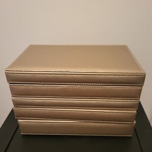 Neutral Champagne Jewelry Box